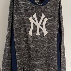 Fanatics New York Yankees Gray and Blue Sweatshirt Hoodie